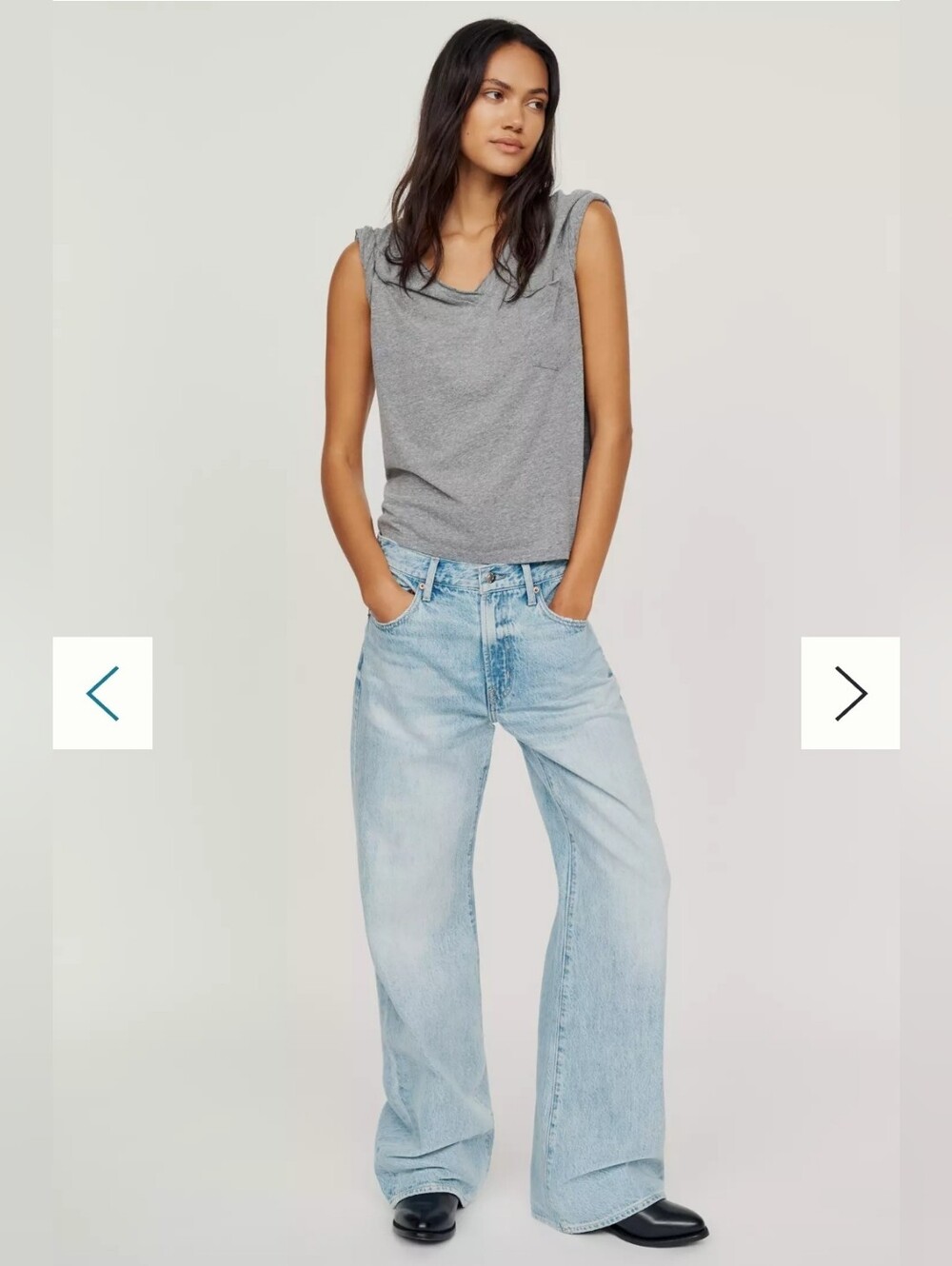 Anthropologie Pilcro Quinn Drapey V-Neck Tee